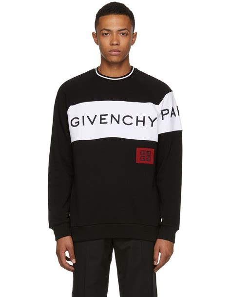 black and white givenchy sweatshirt|Givenchy sweatshirt women.